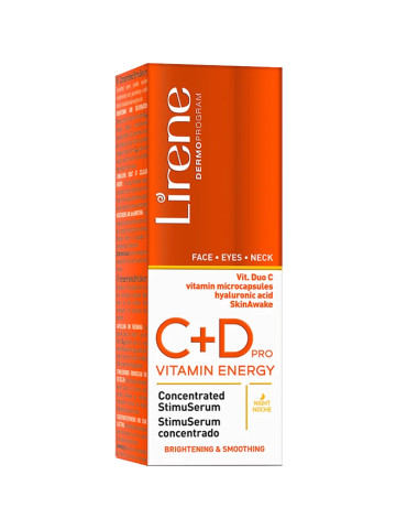 Lirene VITAMIN ENERGY С D PRO Concentrated StimuSerum lightening and smoothing 30 ml