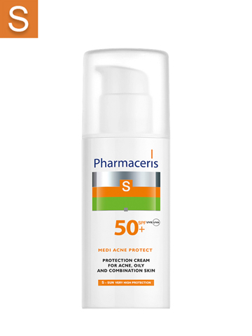 PHARMACERIS S PROTECTIVE CREAM FOR ACNE, MIXED AND OILY SKIN SPF 50   MEDI ACNE PROTECT 50 ML