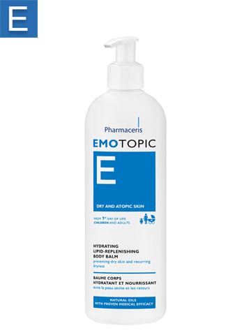 EMOTOPIC  HYDRATING AND LIPID-REPLENISHING BODY BALM FOR DAILY CARE PREVENTING DRY SKIN AND RECURRING DRYNESS 190 ML