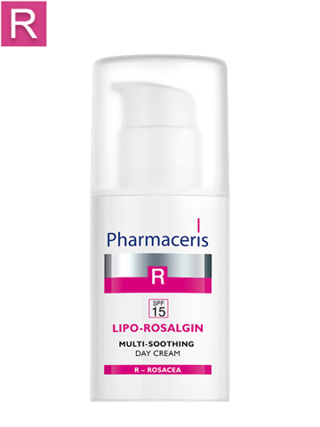 PHARMACERIS R MULTI-SOOTHING FACE CREAM FOR DRY, NORMAL AND SENSITIVE SKIN SPF 15  LIPO-ROSALGIN 30 ML