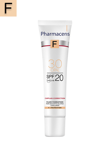 PHARMACERIS F FLUID FOUNDATION SPF 20  CAPILAR-CORRECTION 30 OPAL 30 ML